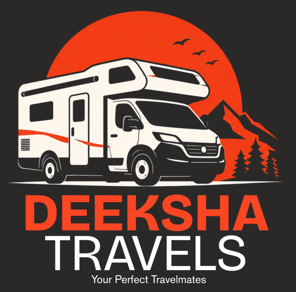 Deeksha Travels Black logo